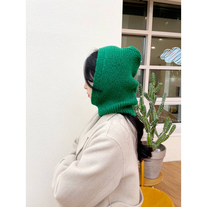 Comfortarians - Vente Cagoule – femme - Cagoule d'hiver à capuche en alpaga en tricot