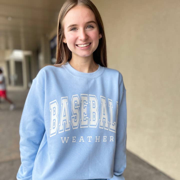 Baseball Weather Sweatshirt for wholesale by Dogwood Designs