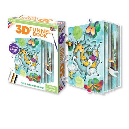 EyeConnect Crafts - Wholesale DIY Craft Kit - Kids - 3D Tunnel Book: POND (Deluxe Size)1
