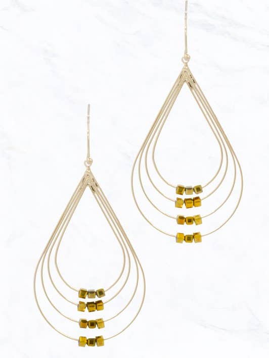 Multi-Wire Teardrop Earrings for wholesale by Suzie Q USA