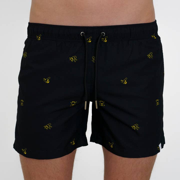 Mens Bumble Bee Swimshorts for wholesale by Apres life