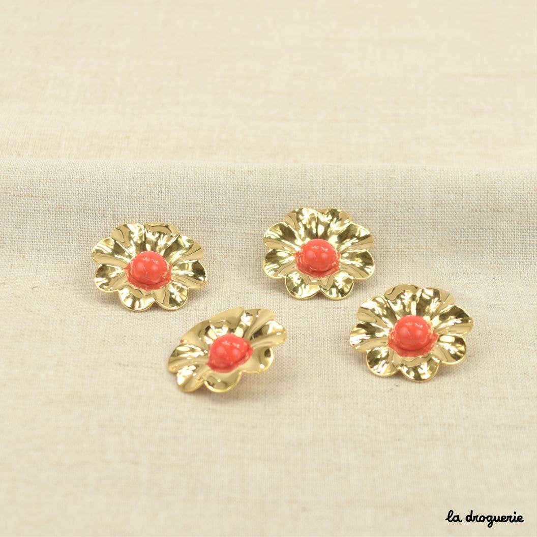 LA DROGUERIE - Wholesale Sewing Button/Snap - "Mary Quant" button 27 mm0