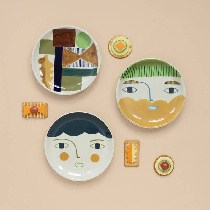 Donna Wilson - Wholesale Dinner Plate - Roddy Stoneware Ceramic Side Plate