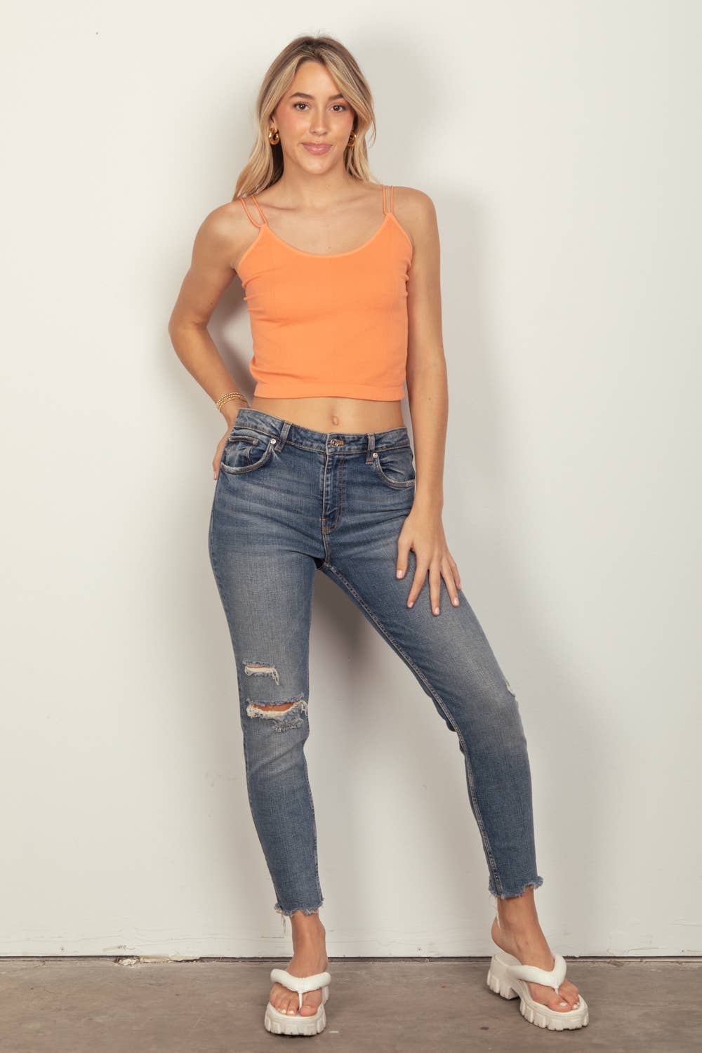 VERY J - Vente Débardeur – femme - NT11660 - Débardeur Slim Fit à double bretelle, doux et extensible13