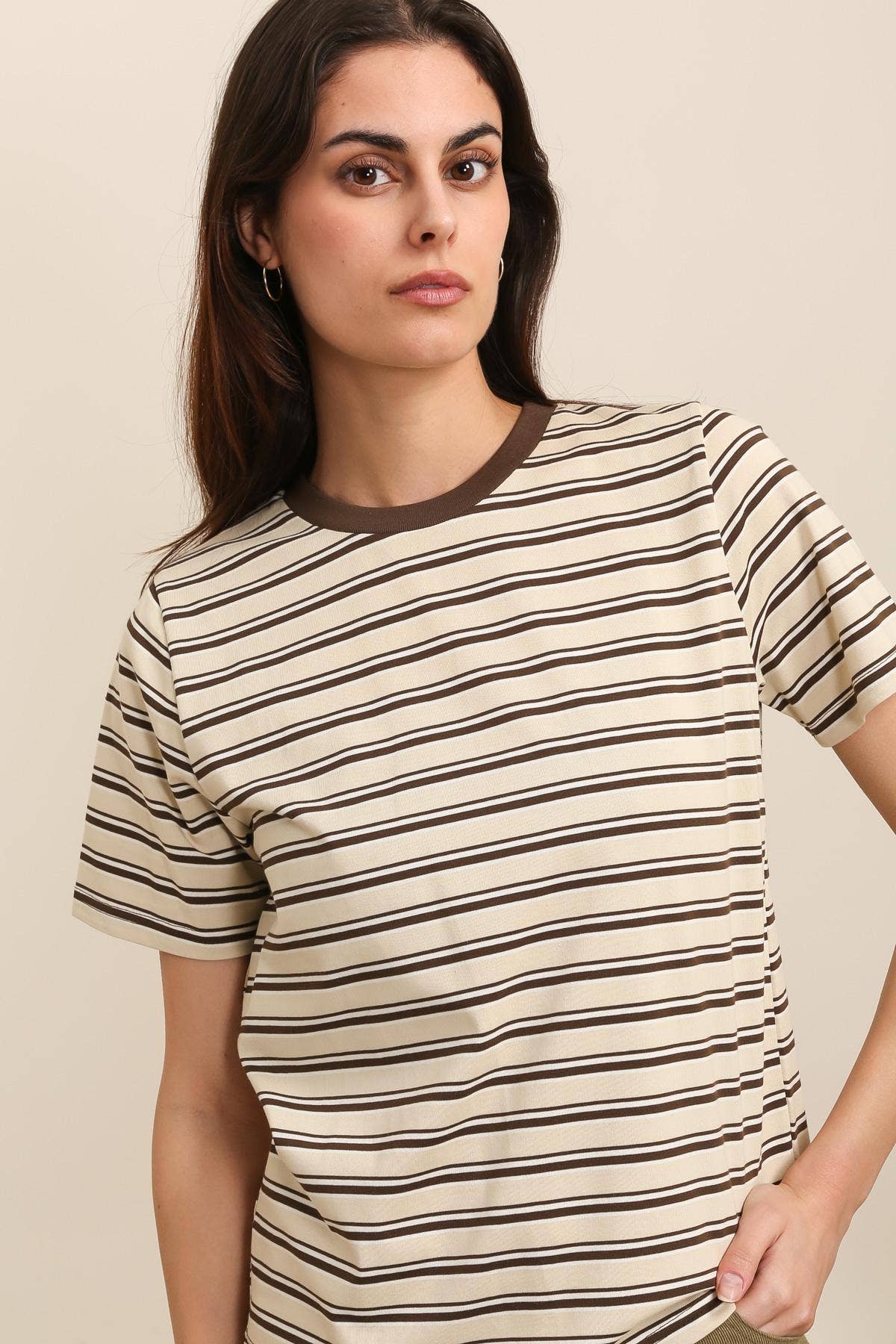 Daphnea - Wholesale T-Shirt - Women's - 31981 STRIPED T-SHIRT4