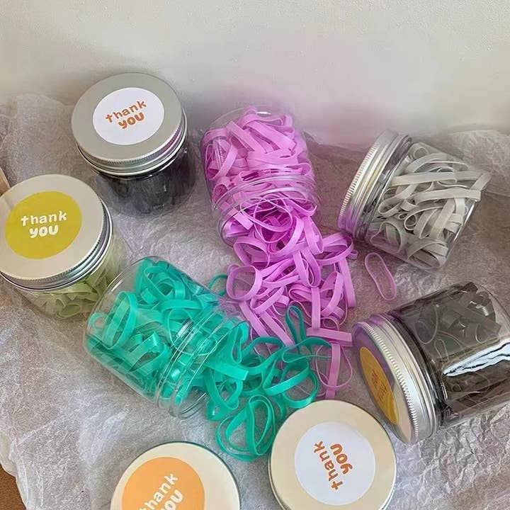 HT6401 Thickened Disposable High Elasticity Colorful HairTie for wholesale by XO Fashion