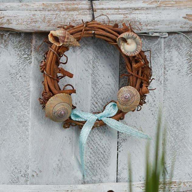 1-3/4" Miniature Kystdekoreret Vinranke Krans for engroshandel hos Factory Direct Craft