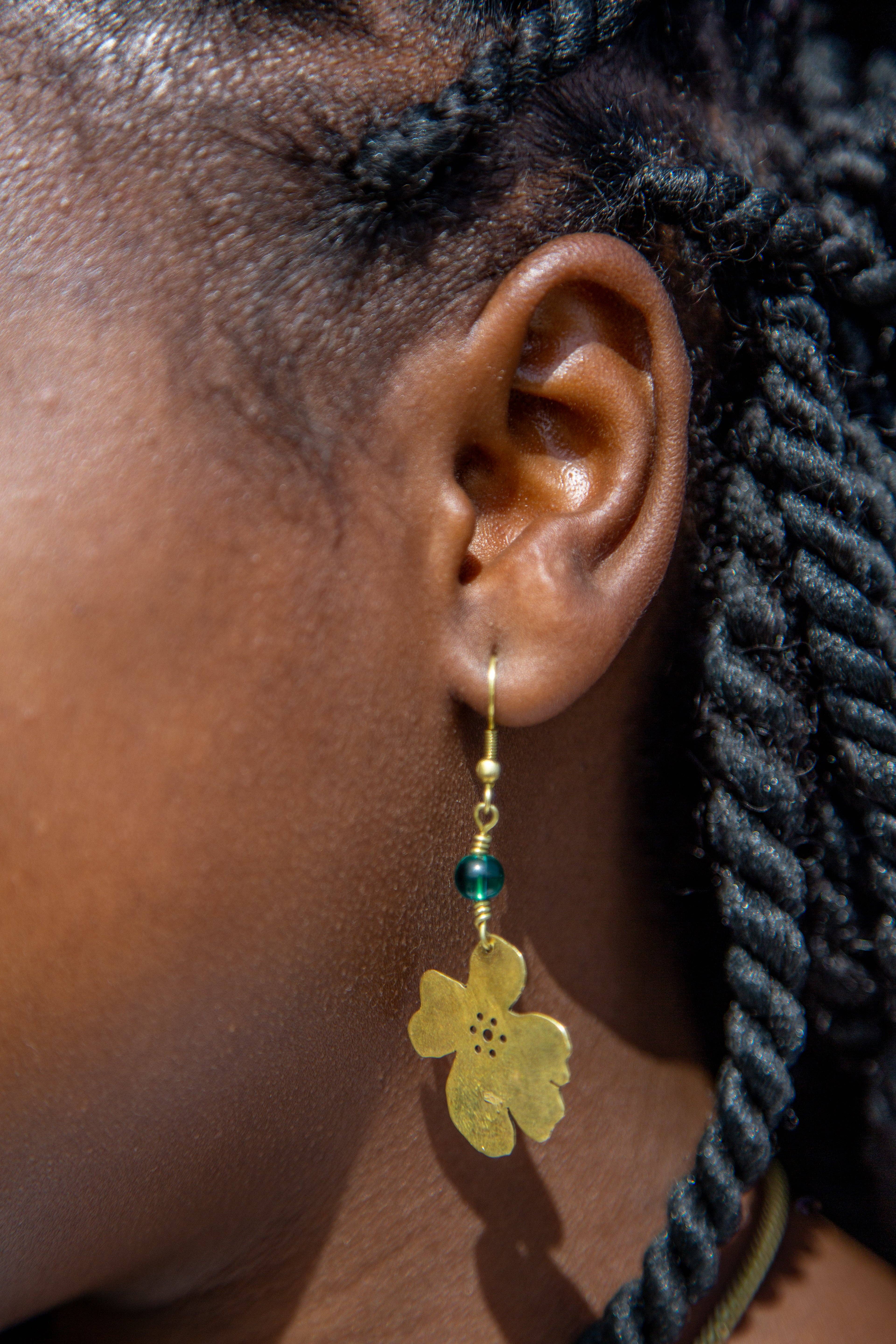 Grain of Rice Project - Wholesale Dangle Earrings - Sun Drop Petal Earrings0