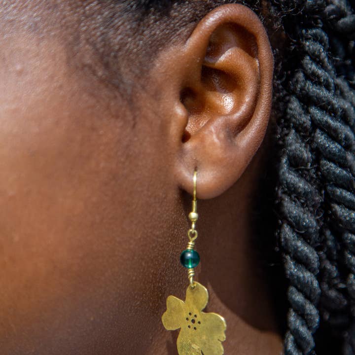Grain of Rice Project - Wholesale Dangle Earrings - Sun Drop Petal Earrings
