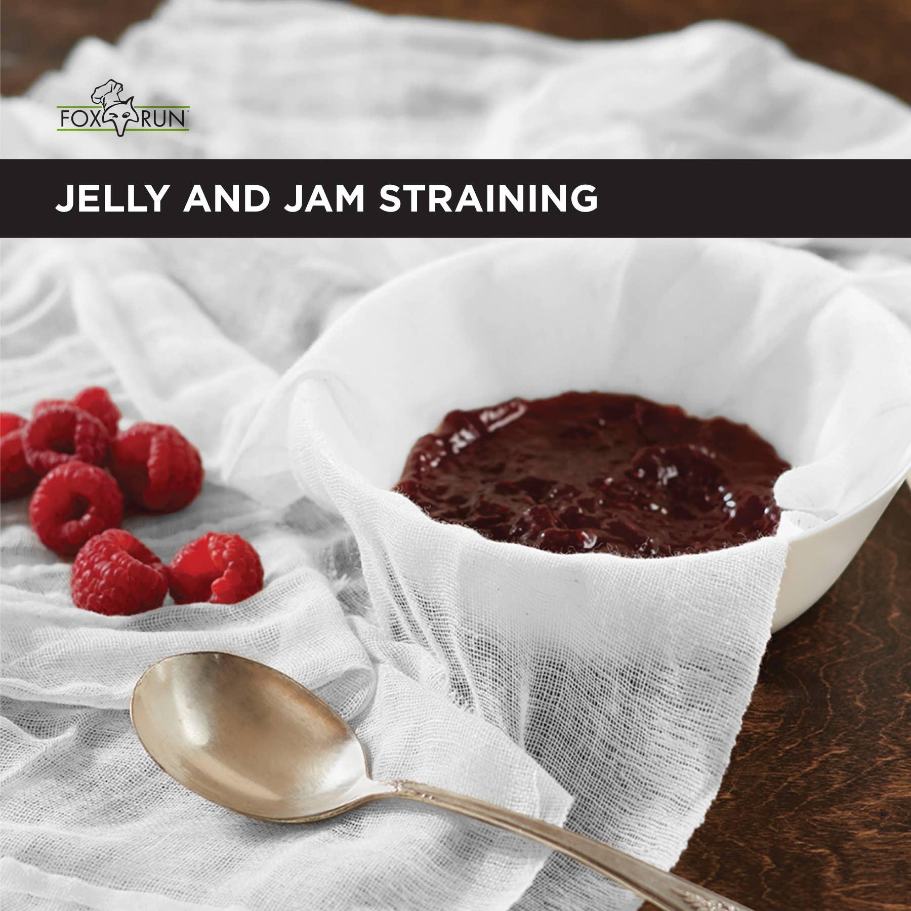 Fox Run Brands – wholesale Cheesecloth – Fox Run Cheese Cloth, 100% Cotton, 2-Sq. Yards5