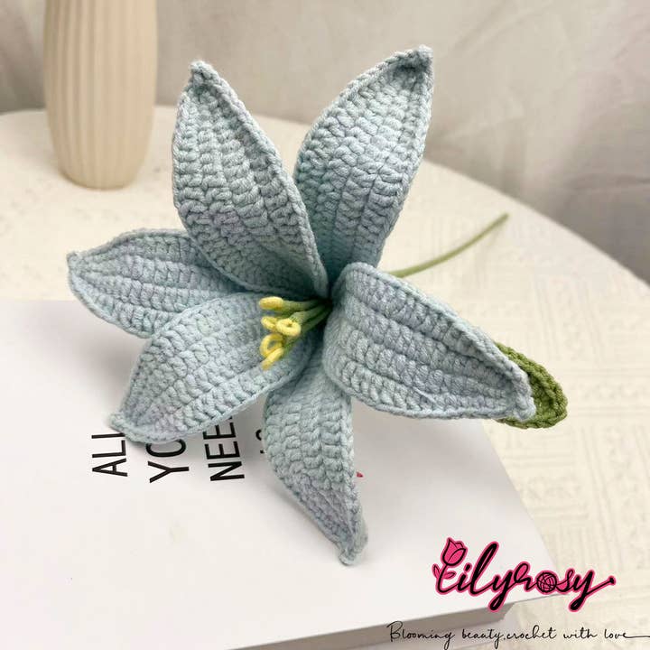 Lilyrosy(Duty free) - Wholesale Artificial Flowers - Lilyrosy Crochet Lily Flower, Handmade Gifts2