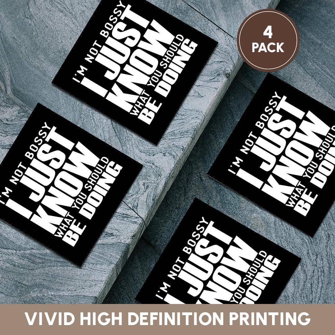 3dRose - Venta al por mayor Posavasos - 3dRose, No soy mandona, solo sé lo que deberías estar haciendo, Posavasos5