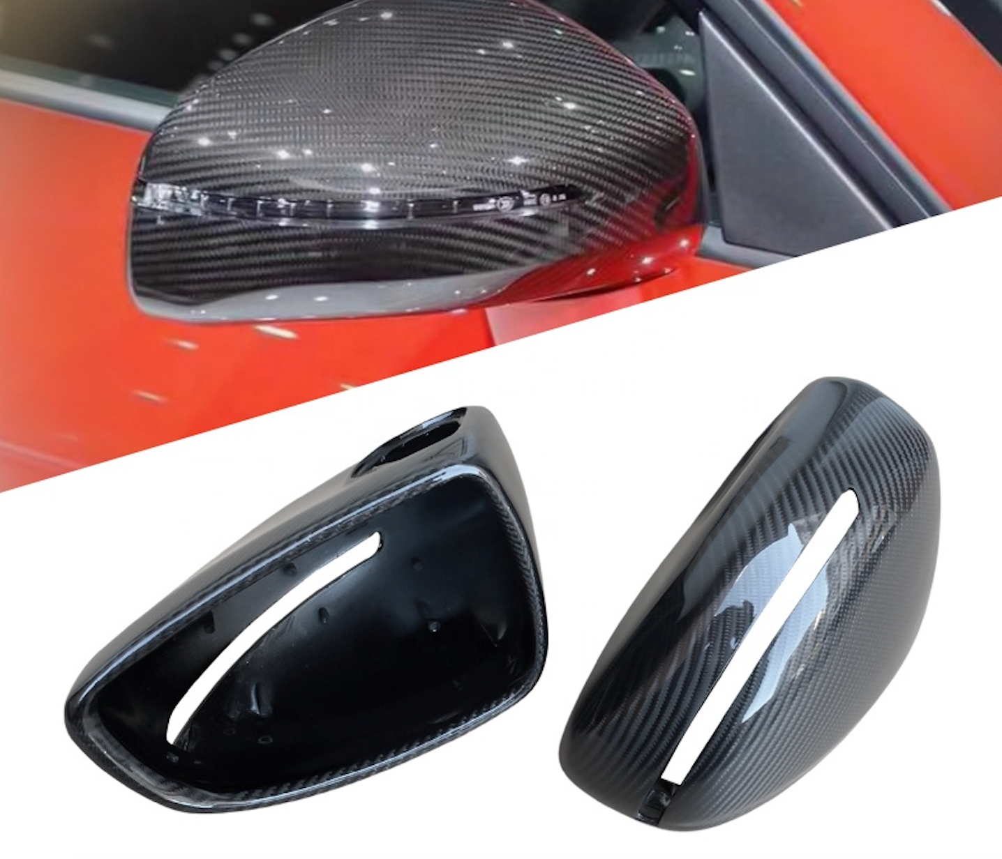 Carbon Deluxe - Wholesale Car Decorative Charm - Unisex - CD carbon mirror caps for Audi R8 2006-20122