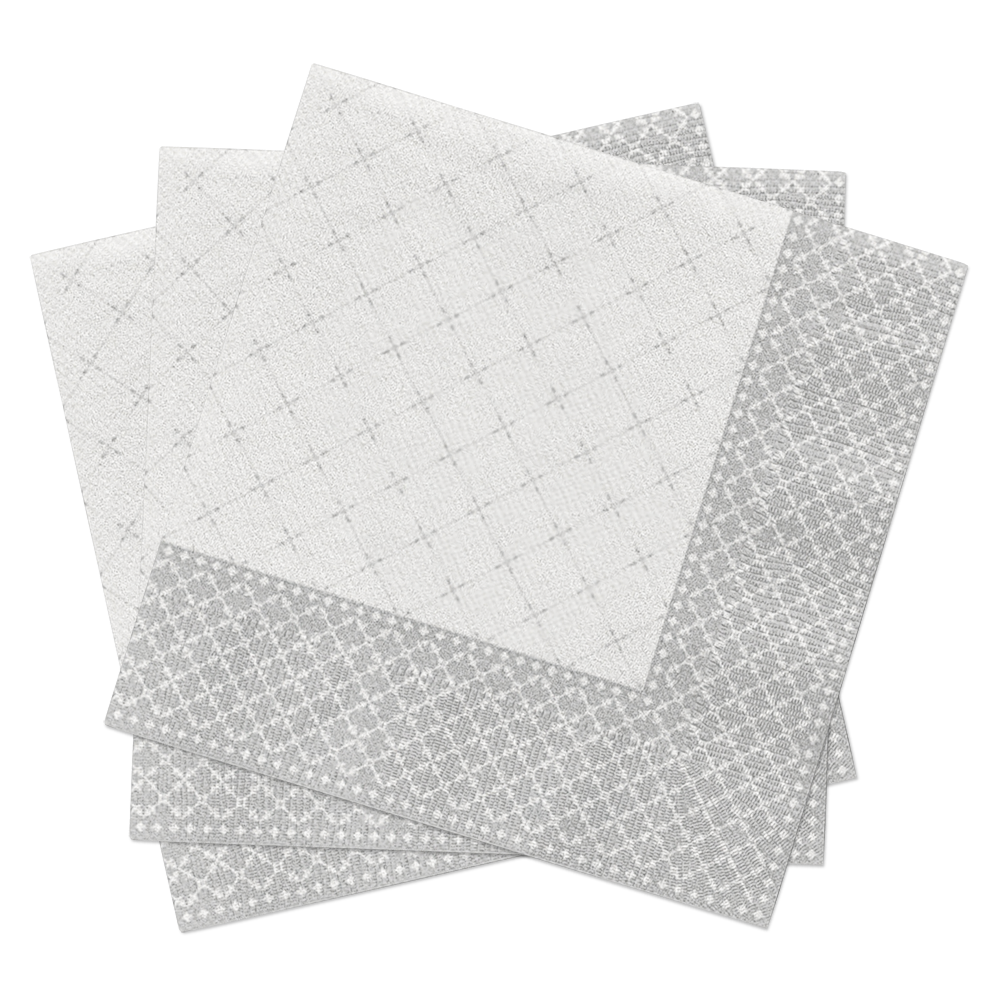 European Excellency - Wholesale Disposable Napkin - Subtle Grid - Airlaid Dinner Napkins5