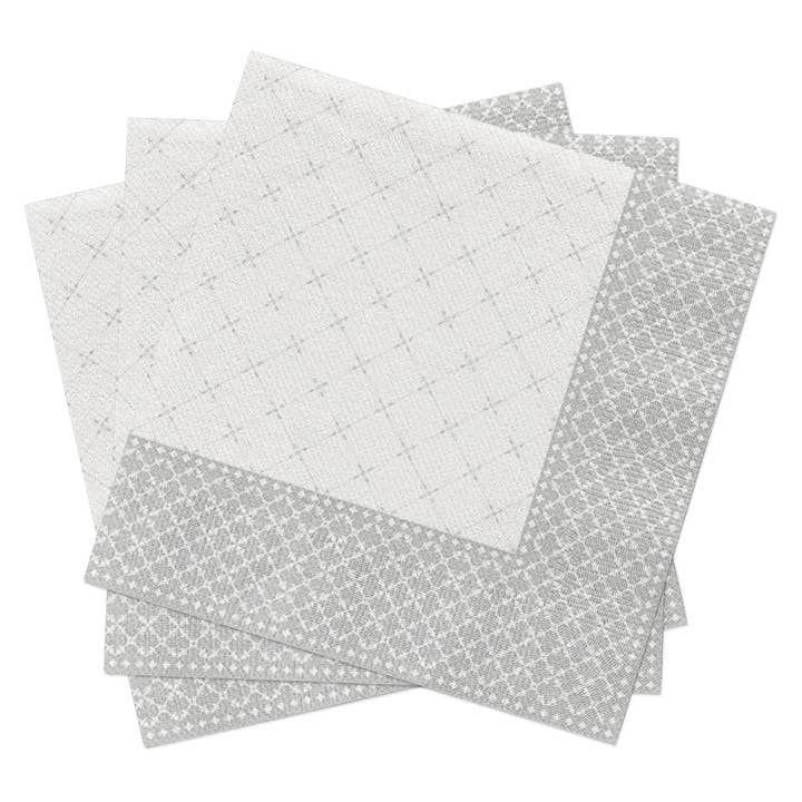 European Excellency - Wholesale Disposable Napkin - Subtle Grid - Airlaid Dinner Napkins5