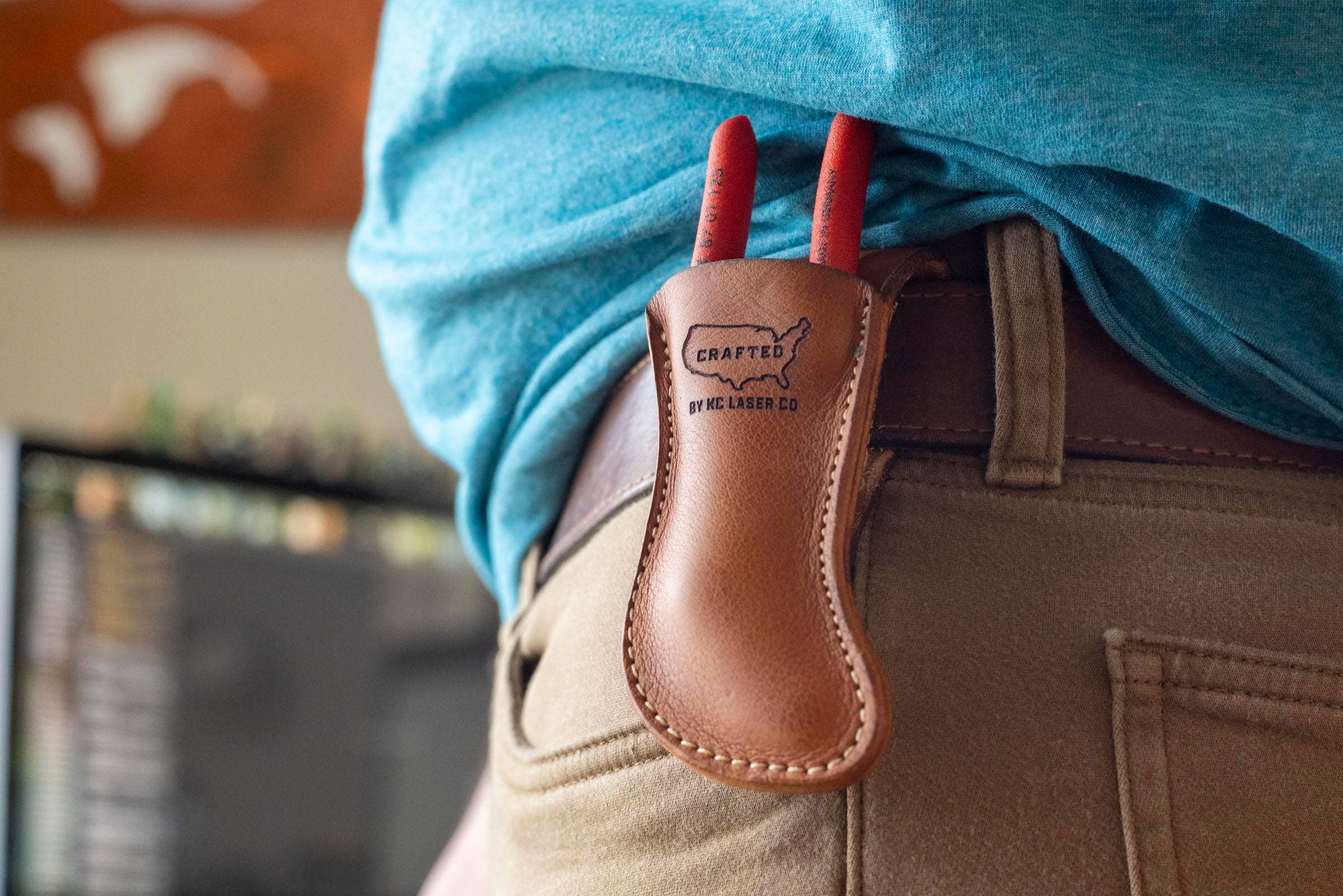 Kc Laser Co - Wholesale Pocket Knife/Holder - Knipex 5 Inch Plier Leather Belt Holster Case1