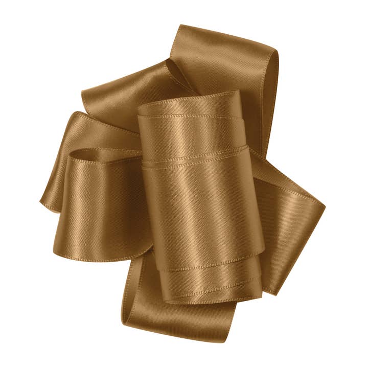 Berwick Offray Ribbon - Wholesale Ribbon - Gift Wrapping - Double-Face Satin Coffee 1-1/2" x 50 Yards1