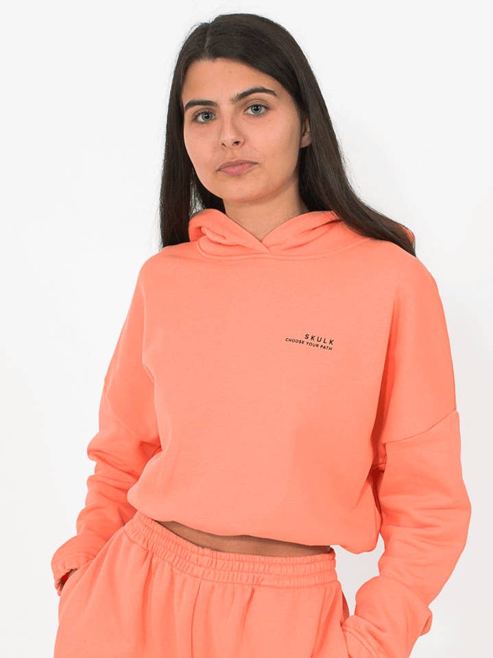 Short Hoodie Orange for wholesale by StockNow Unipessoal