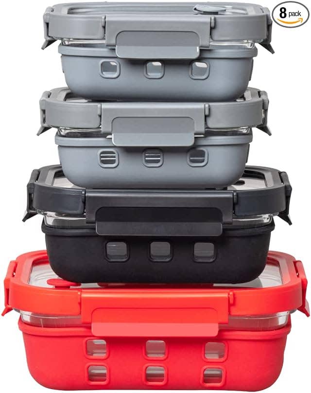 Genicook Product LLC – wholesale Food storage container – Glass Containers + Lids Set9