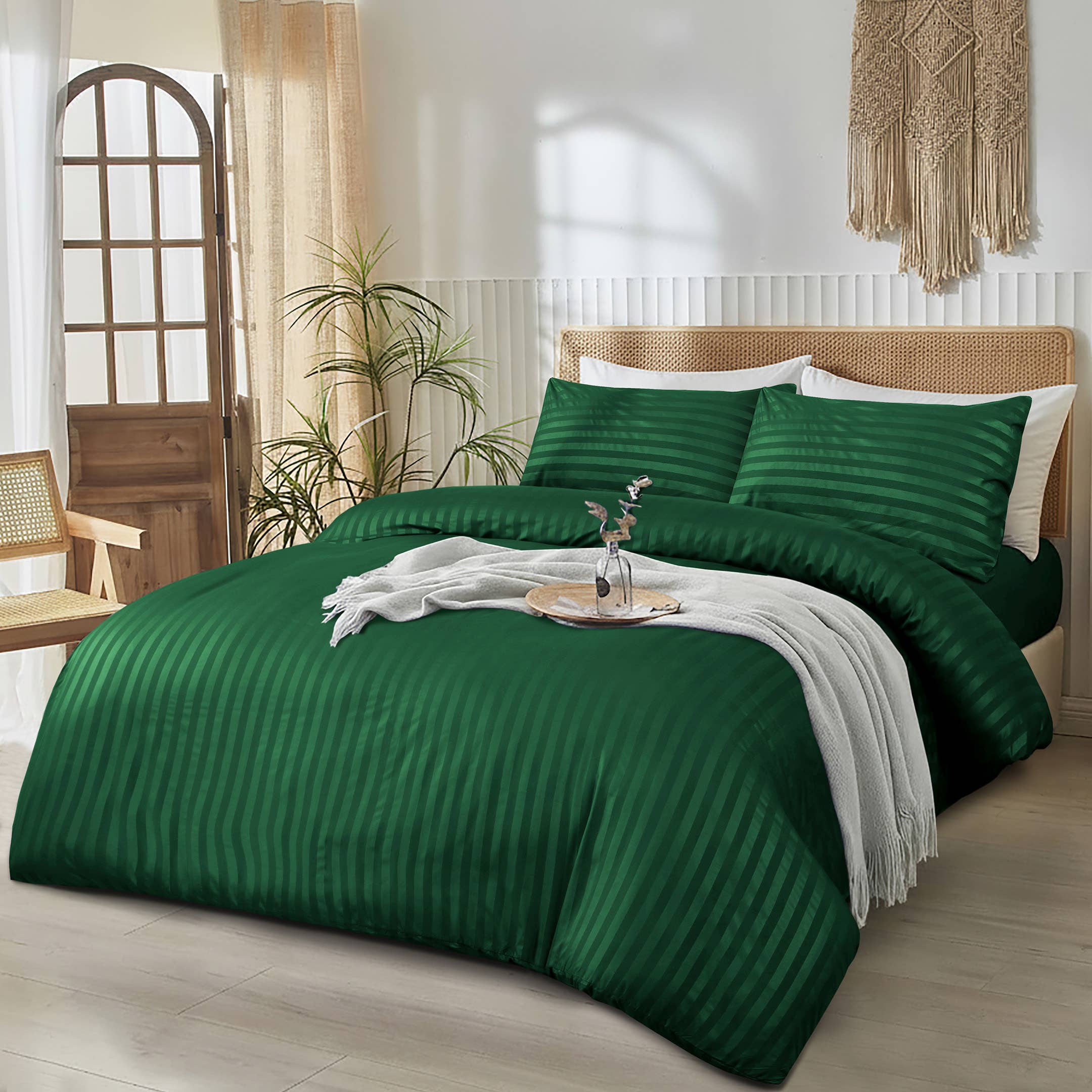 Cotton Passion – wholesale Sängkläder – Randigt påslakan set i lyxig 100 % mjuk mikrofiber13