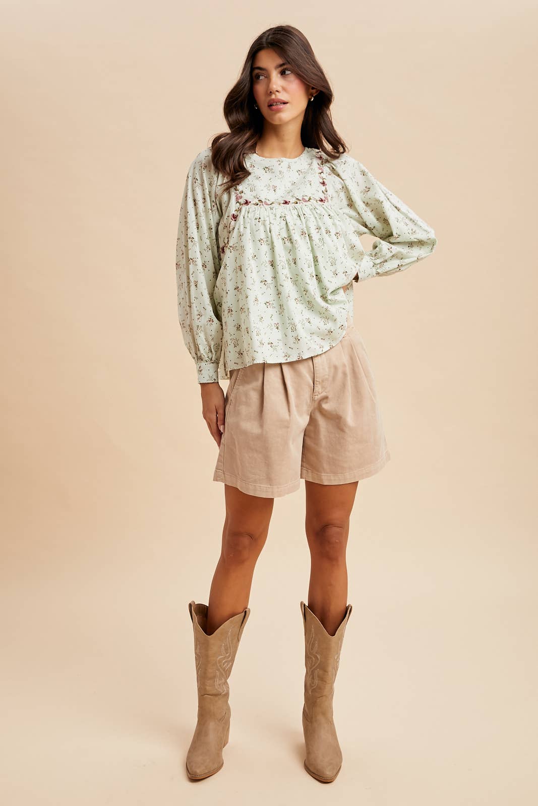 In Loom - Wholesale Blouse - Women's - FLORAL PRINT COTTON BLOUSE3