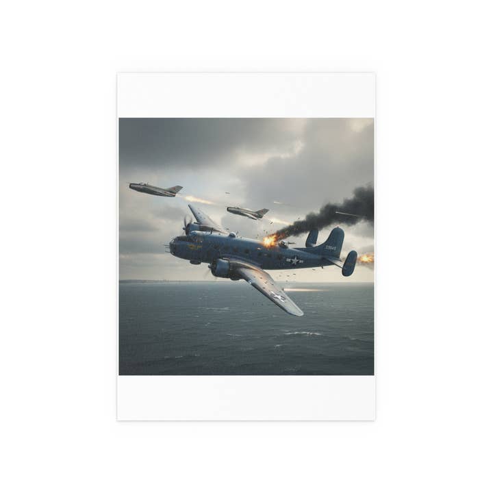 MIP - Wholesale Poster - Indoor and Outdoor Silk Posters - April 8, 1950, Baltic Sea - Latvia Soviet fighters shot down a U.S. Navy PB4Y-2 - Liberator - Cold War3