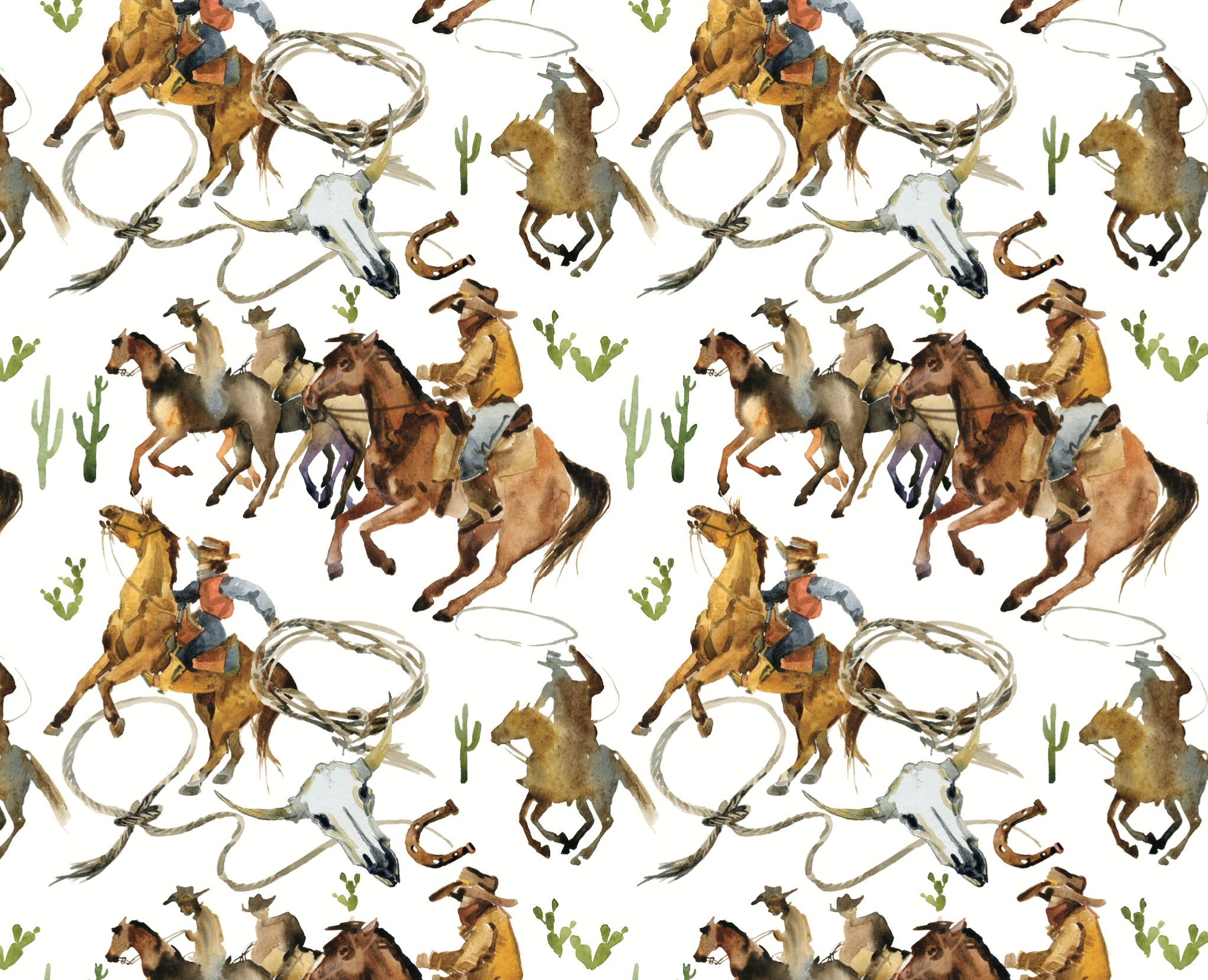 Stesha Wrapt – wholesale Flat wrap – Western Cowboy Rodeo Wrapping Paper1