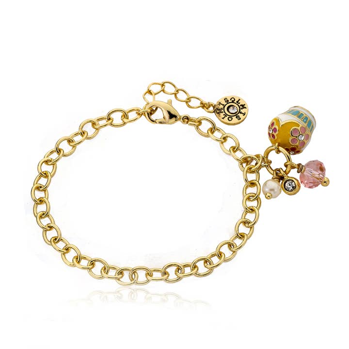 Pulsera con dije de cupcakes para venta al por mayor de Little Miss Twin Stars