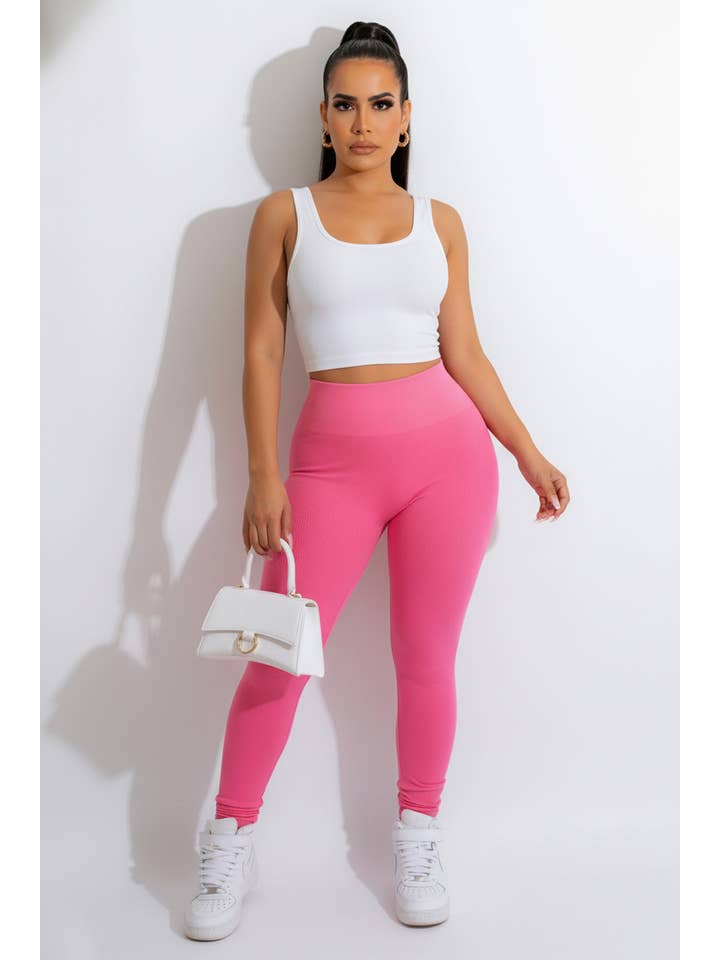 5besties inc - Wholesale Athletic/Lounge Leggings - Women's - HIGHWAIST SEAMLESS FITTED LEGGINGS6