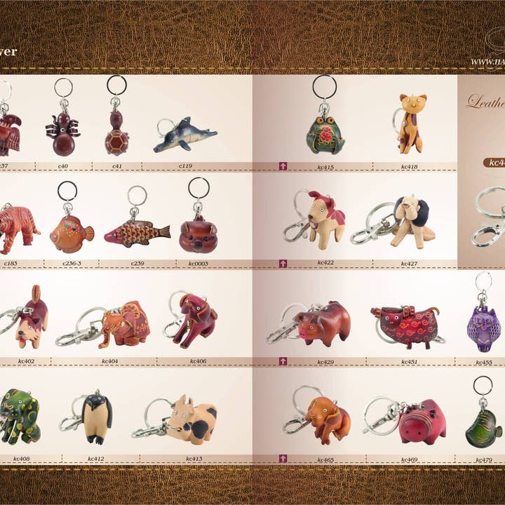 Sunflower Handmade leather inc - Vente Porte-clés – unisexe - 144 porte-clés en cuir assortis4