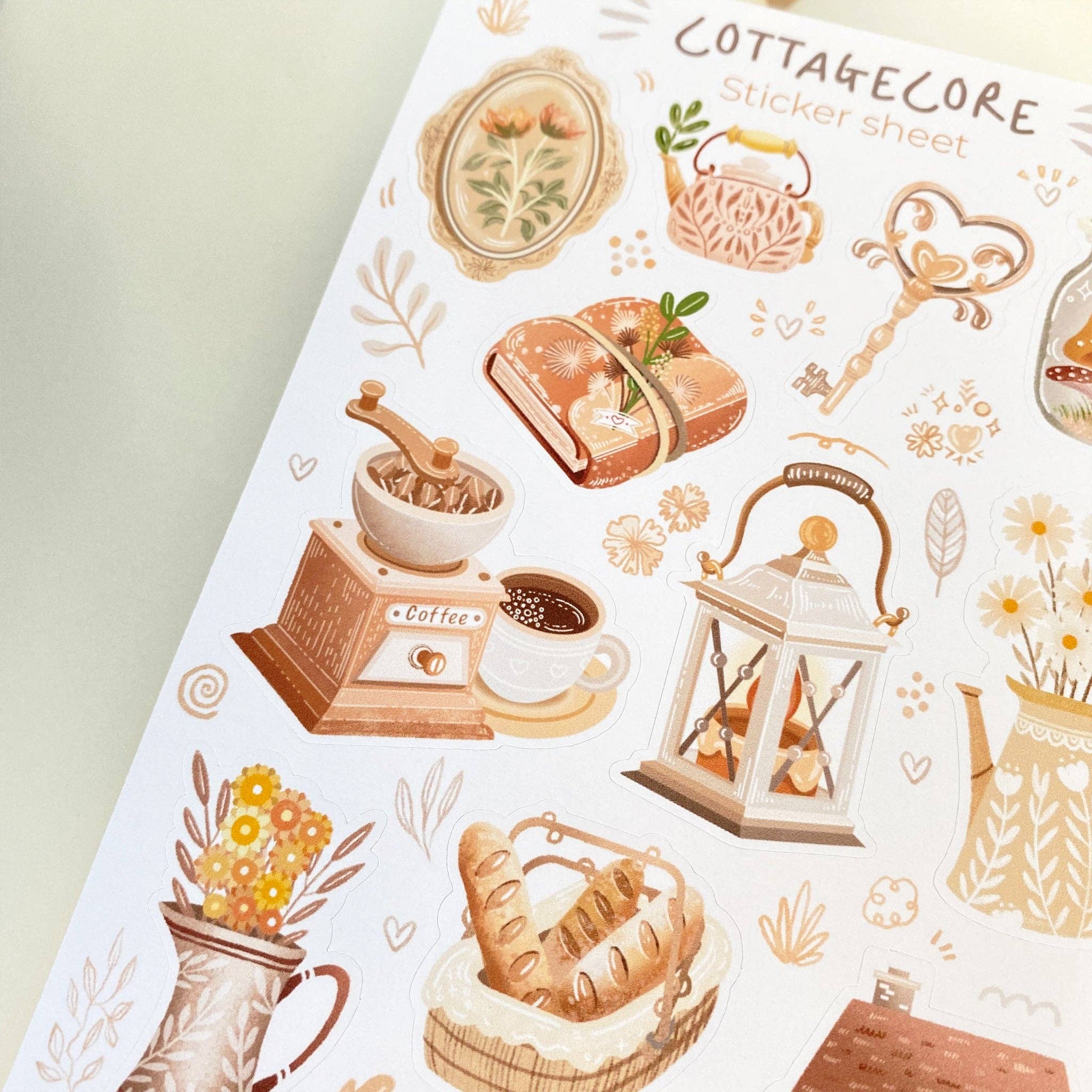 Lettoon - Wholesale Sticker - Sticker Sheet - Cottagecore1