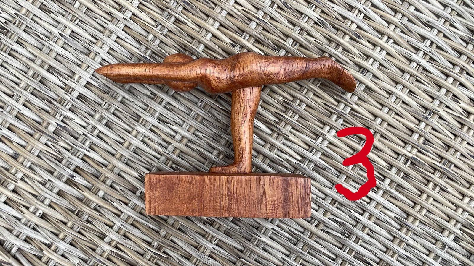 Ubud Glass - Wholesale Sculpture - Hand-Carved Wooden Yoga Poses Art - Serene and Spiritual Home Decor7