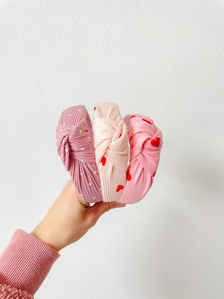 Alla hjärtans dag hårt hårband och scrunchie-set #2 för wholesale av Brynnbands