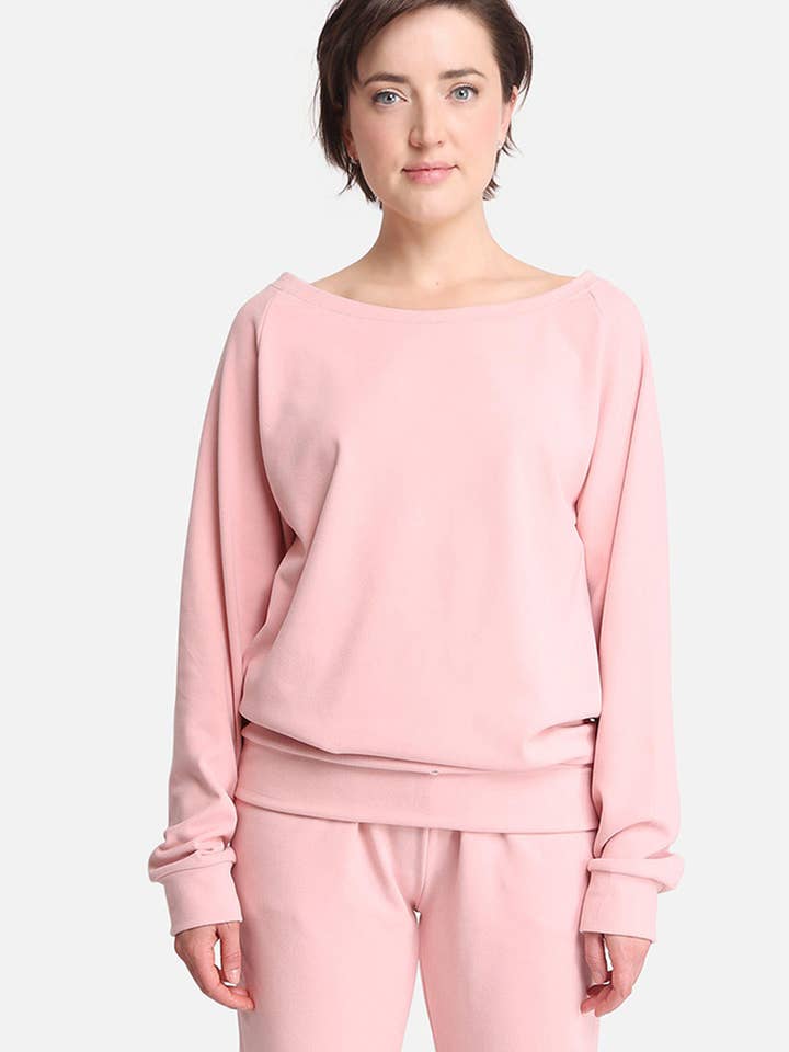 Solid Off The Shoulder Sweater for wholesale by Hana