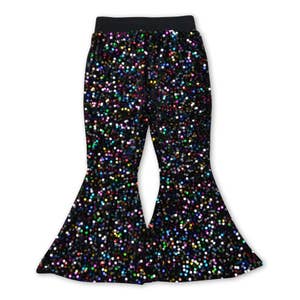Wholesale MEILONGER Girls Flared Jeans Kids Bell Bottom Pants with