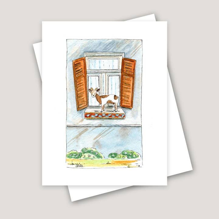 Chèvre espiègle pour la vente par Kelli McNichols Art