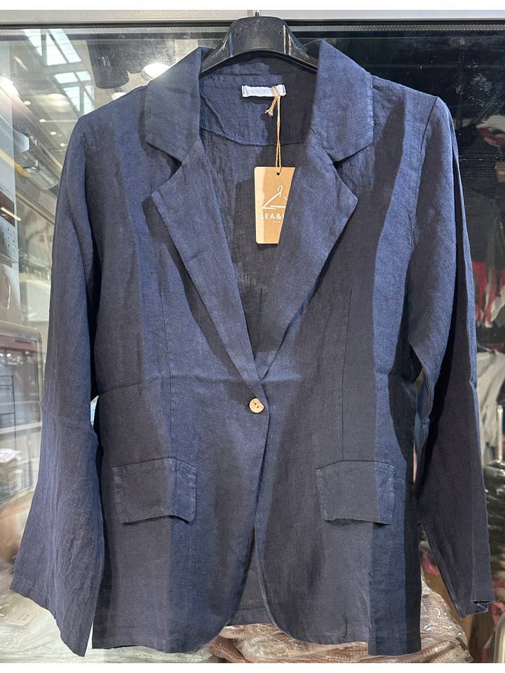 LÉA & LUC - Wholesale Jacket - Women's - 100% Linen Jacket REF. 345515