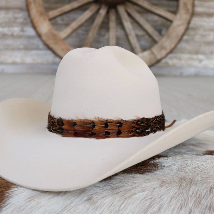 Willow Lane Hat Co. - Wholesale Hat Accessory - Women's - Feather Hat Band - Rust1
