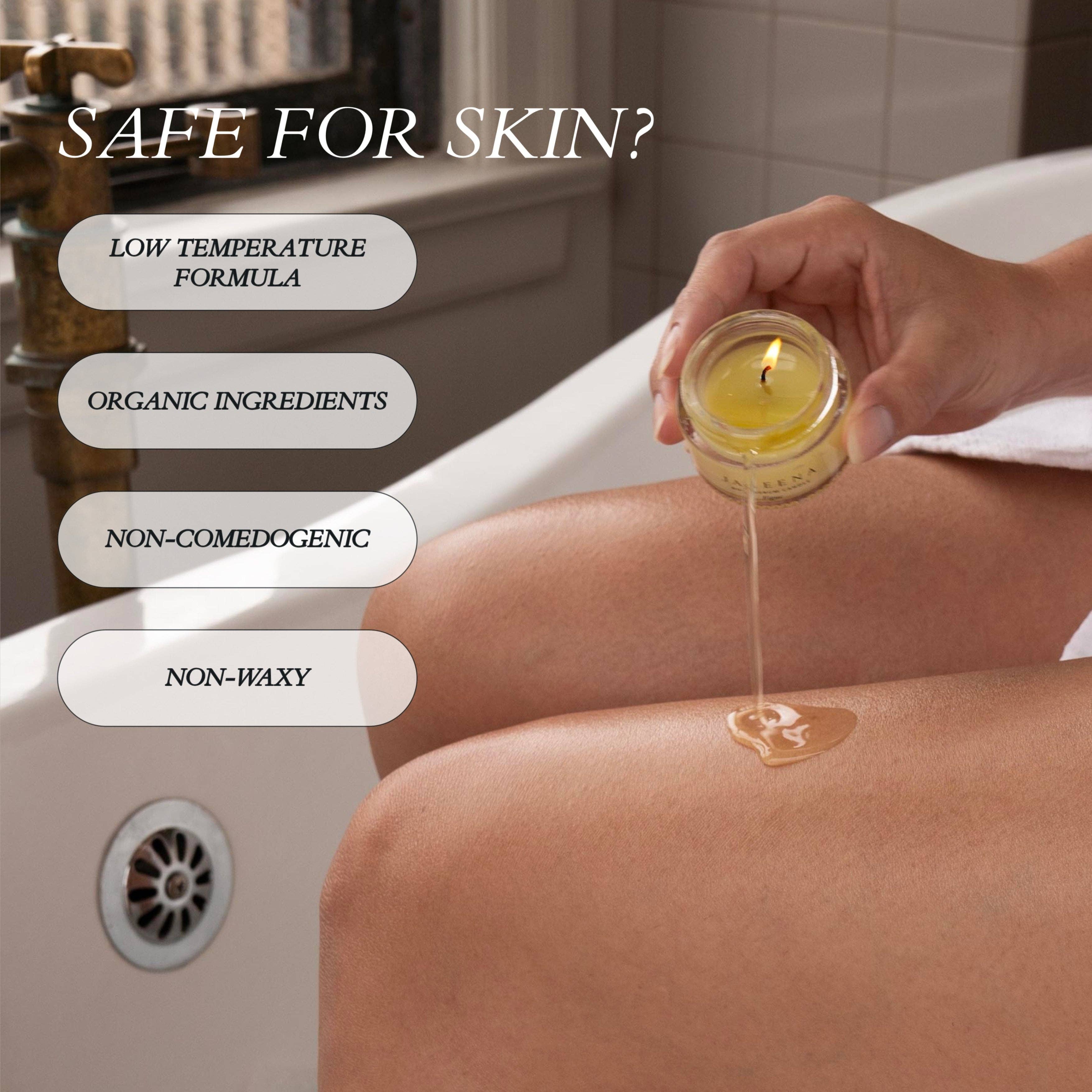 Jazeena - Wholesale Bath & Body Set - Body Serum Candle Set | Giftable, Trial-sized 3x1oz5