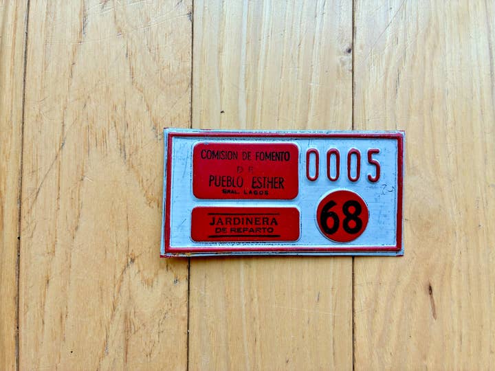 1968 Argentina Municipal License Plate for wholesale by RusticPlates