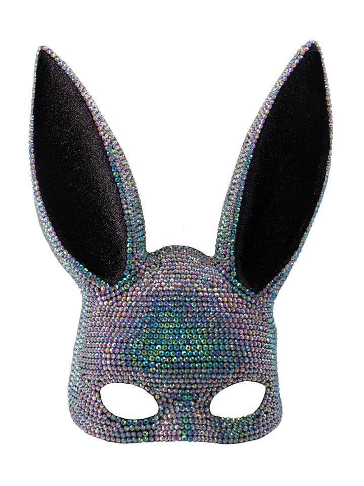 Western Fashion - Wholesale Costume – Women's - 63330 - Rhinestone Bunny Mask -AB0