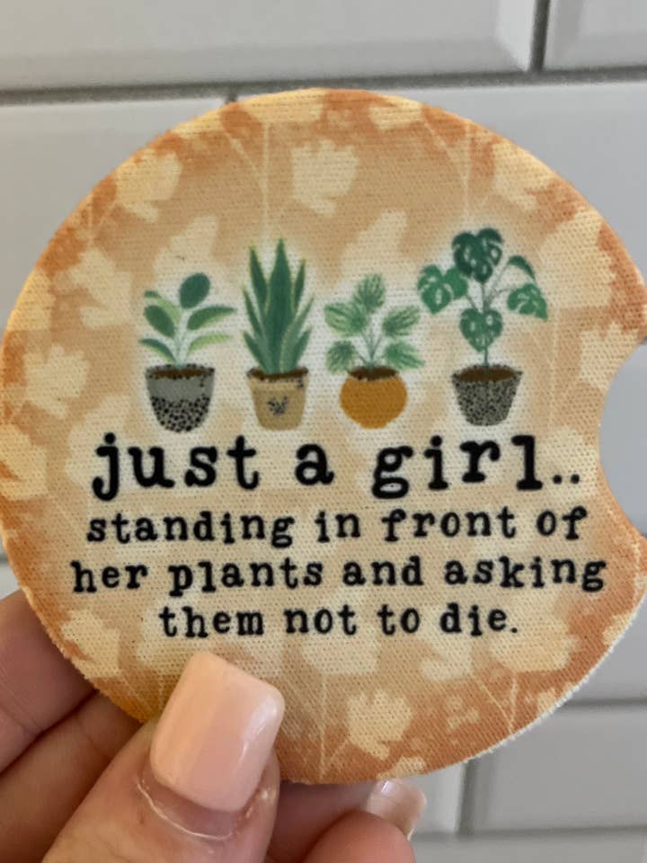 Set de posavasos Plant Car para venta al por mayor de Itsfaithscreations