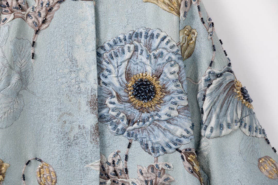 Productseeker - Vente Robe – femme - Coupe-vent fleuri à perles CT102Y avec charme à col rond9