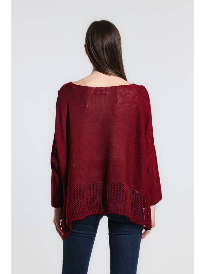TINA Stephens Italy/Tees By Tina - Wholesale Knit Sweater - Women's - Amani Crop Sweater (BQ905)