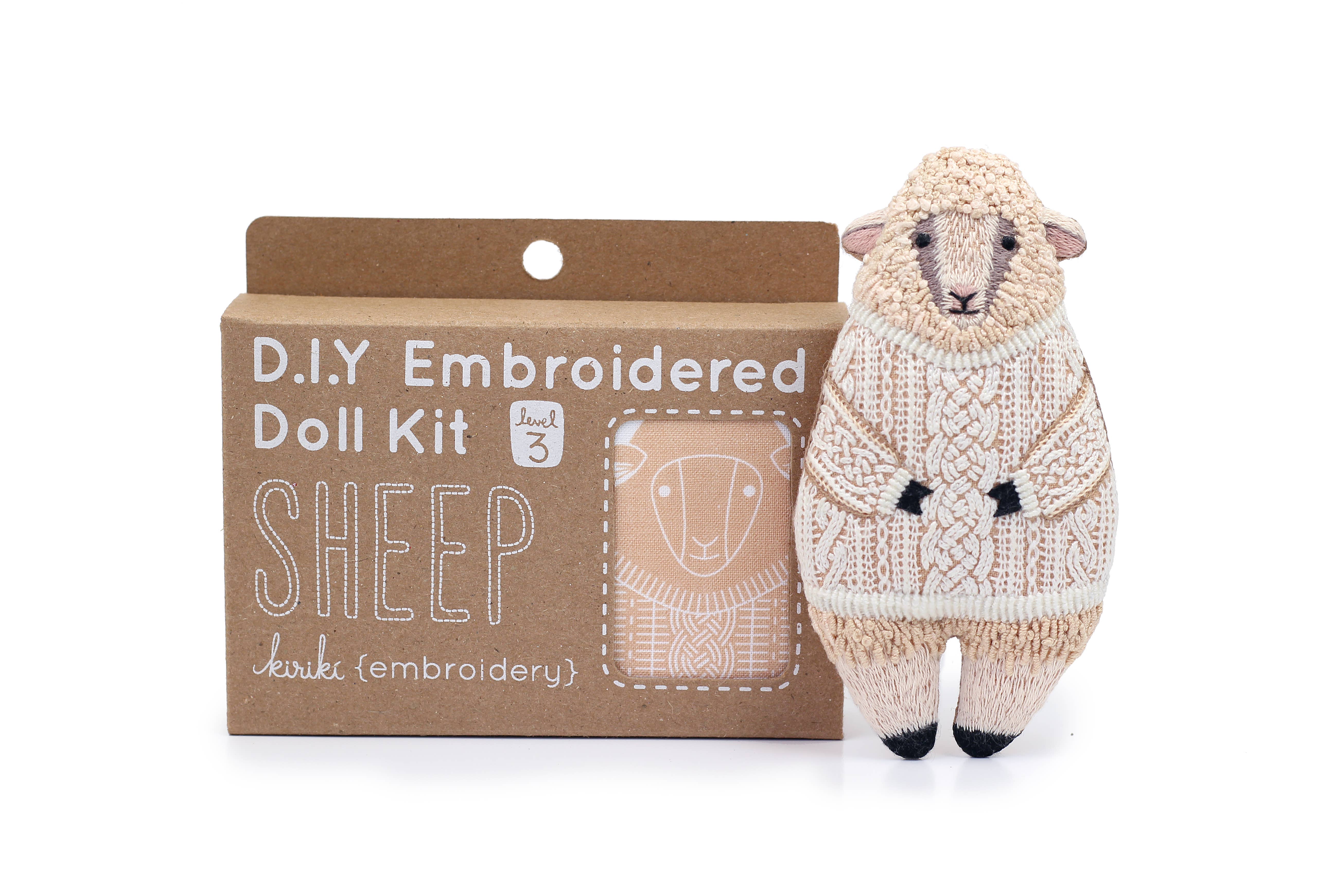 Kiriki Press - Wholesale Embroidery/Cross Stitch Supplies - Sheep - Embroidery Kit2