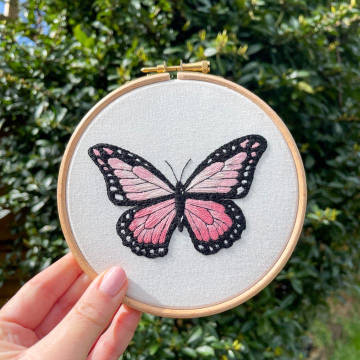 Stitch Ambition - Wholesale Embroidery/Cross Stitch Supplies - Butterfly Hand Embroidery Kit