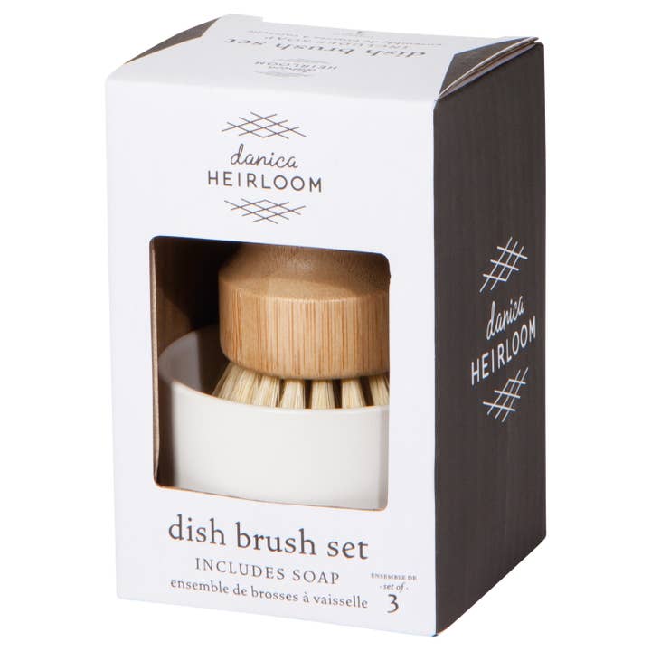 Danica Heirloom - Wholesale Cleaning Brush - Dish Brush and Soap Set of 3