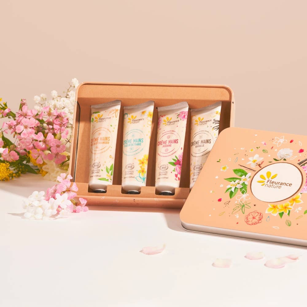 Fleurance Nature - Wholesale Gift Box - Peach hand set floral escape3