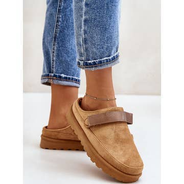 No Doubt Shoes – wholesale Träskor – dam – DAMTOFFLOR MED FUSKPÄLSFODER BEKVÄMA SLIP-IN MULE SLIDER TRÄSKOR25