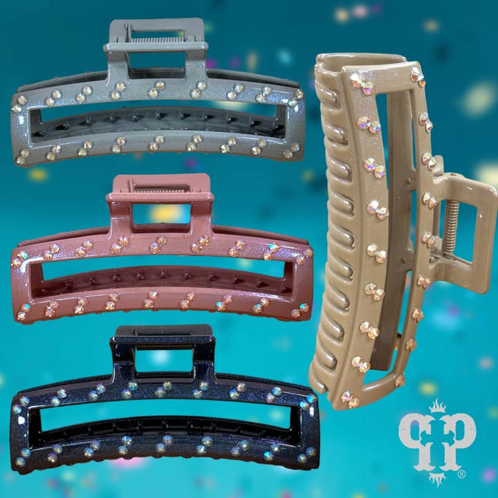 Pinza per capelli con strass per la vendita all'ingrosso da parte di Pink Panache Brands